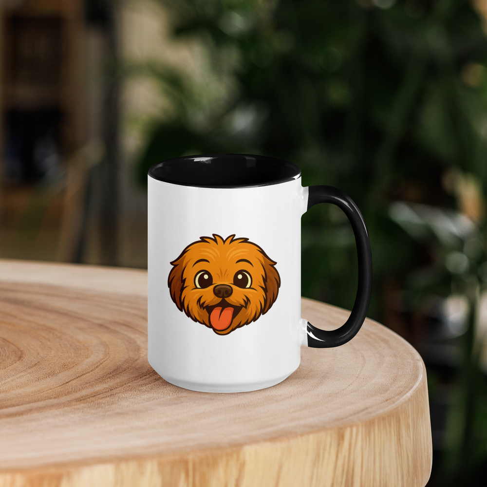 Happy Fluff Mug White & Black