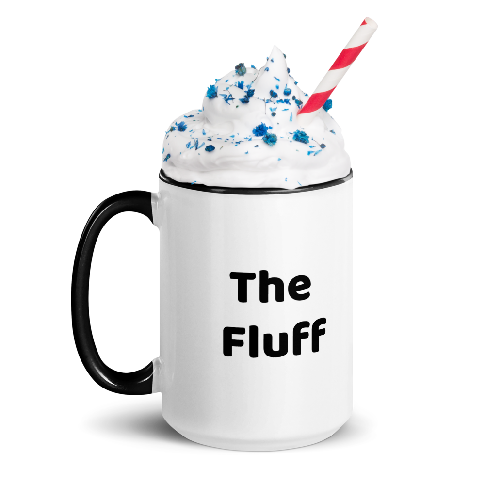 Sad Fluff White & Black Mug