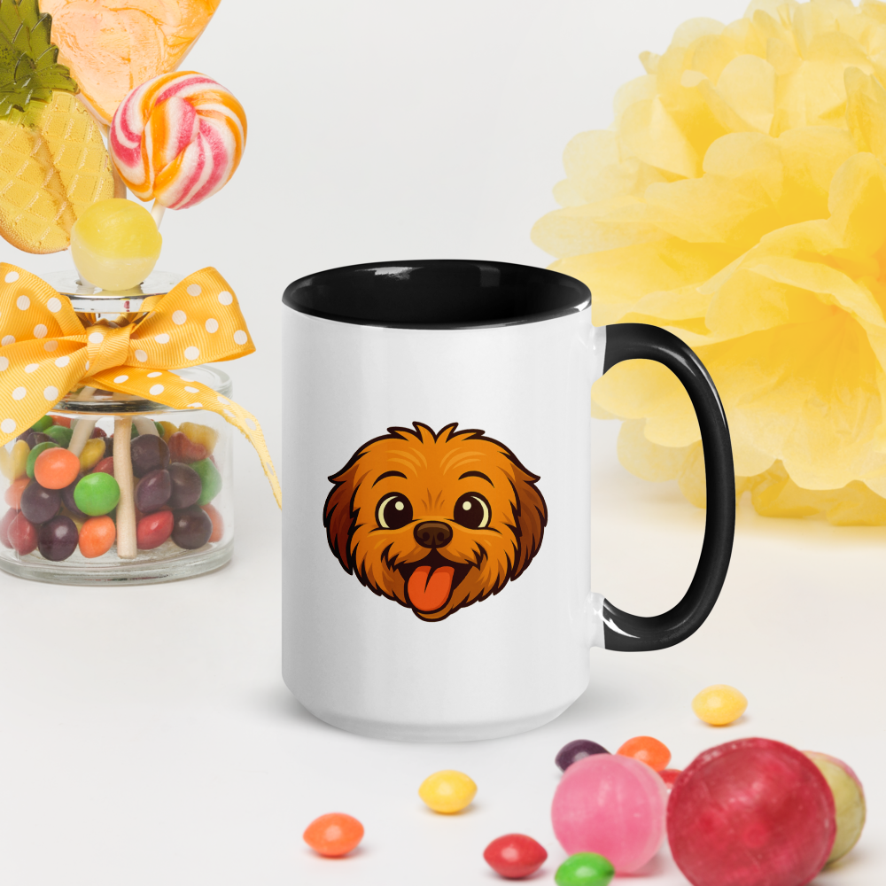 Happy Fluff Mug White & Black