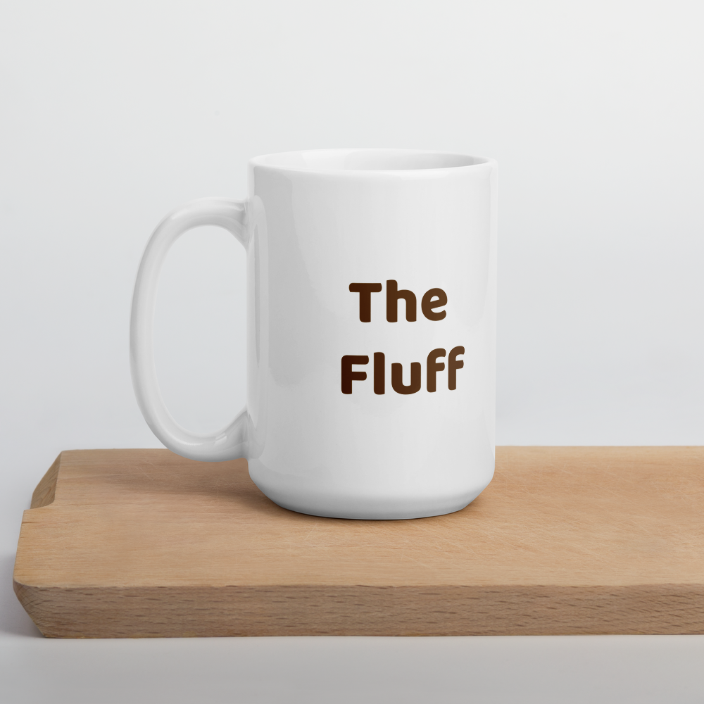 Sad Fluff White Glossy Mug