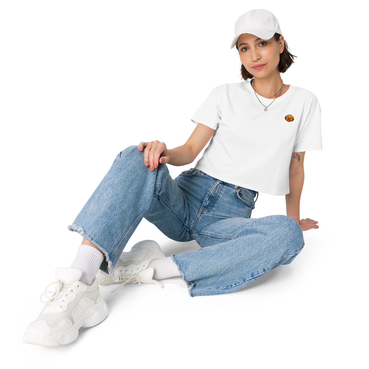 Happy Fluff Women's Crop Top